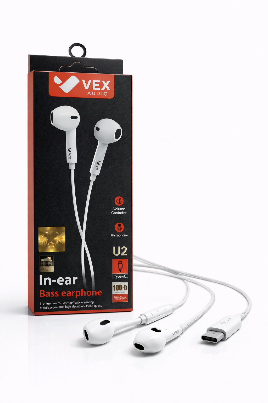 Audífonos In-Ear VEX U2 Tipo-C | Sonido claro