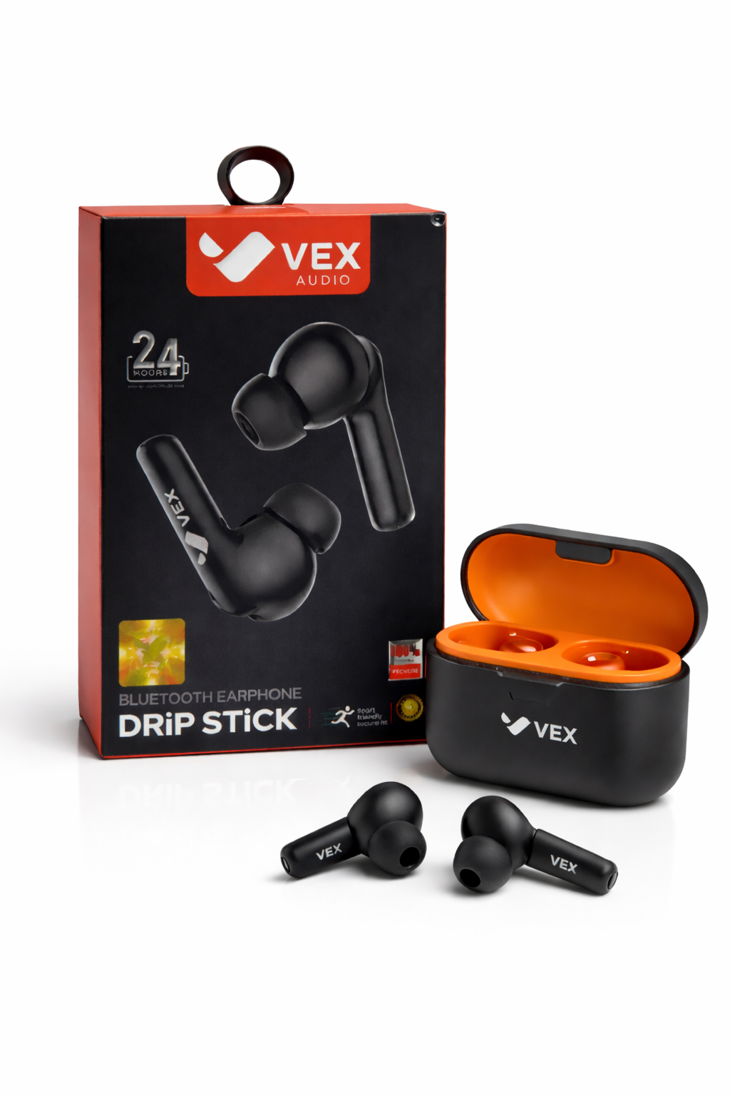 Audífonos Bluetooth VEX Drip Stick | Sonido potente 24H