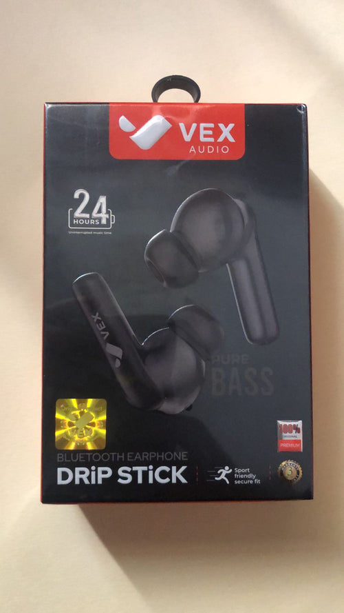 Audífonos Bluetooth VEX Drip Stick | Sonido potente 24H