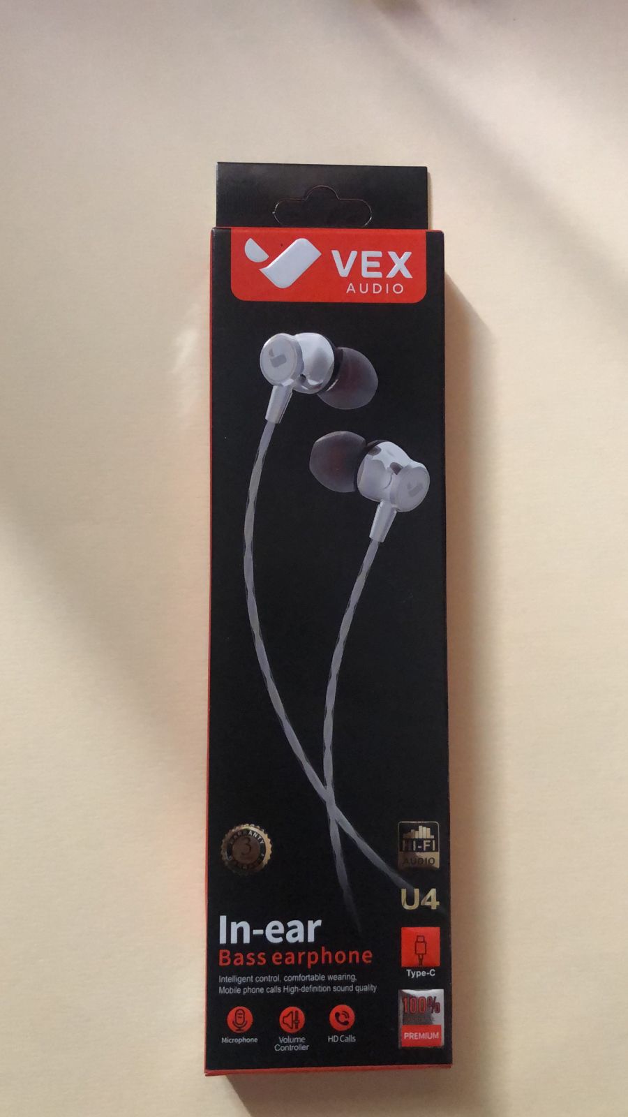 Audífonos In-Ear VEX U4 Tipo-C con micrófono